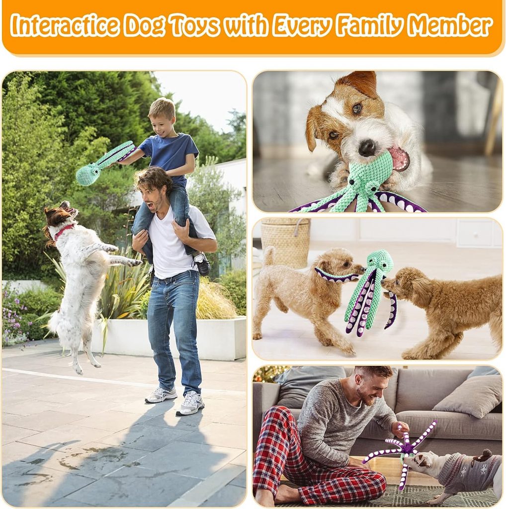 Fuufome Dog Toys/Squeaky Dog Toys/Large Dog Toys/Plush Dog Toys/Big Dog Toys/Stuffed Dog Toys/Dog Toys for Large Dogs/Durable Dog Toys/Puppy Chew Toys/Dog Chew Toys for Small, Medium, Large Dogs