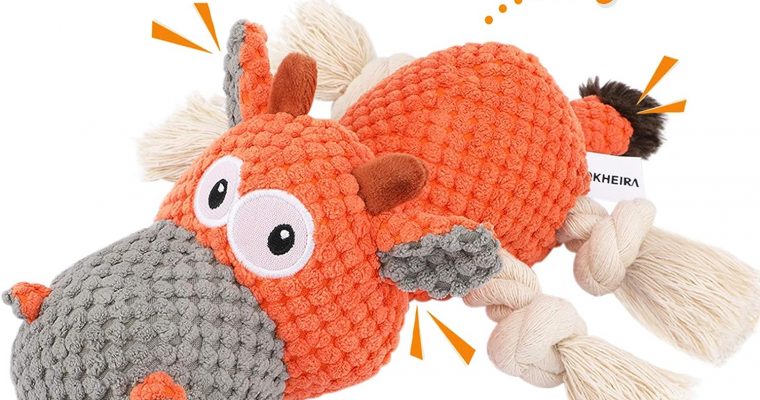 IOKHEIRA Dog Plush Toy Cattle Review