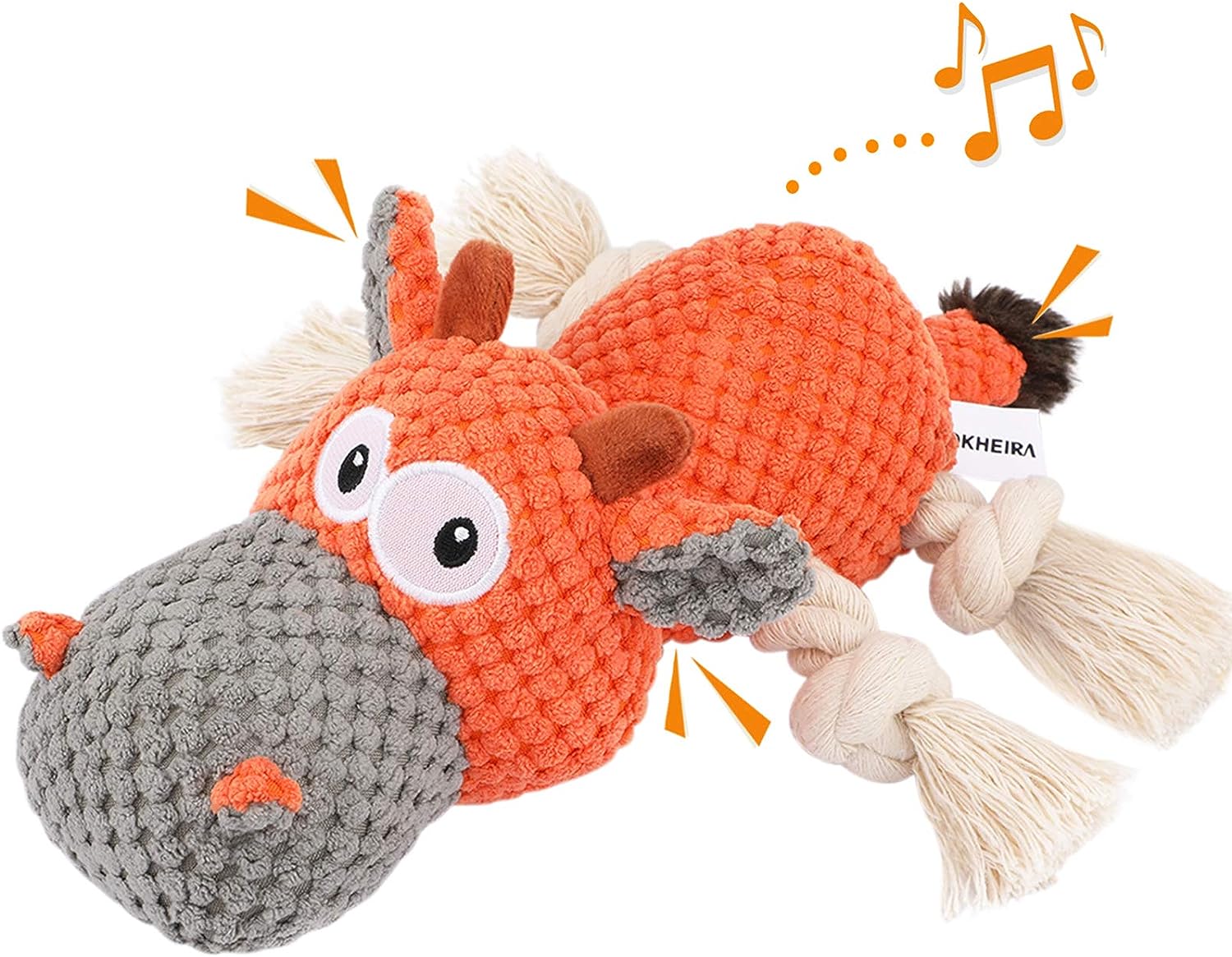 IOKHEIRA Dog Plush Toy Cattle Review