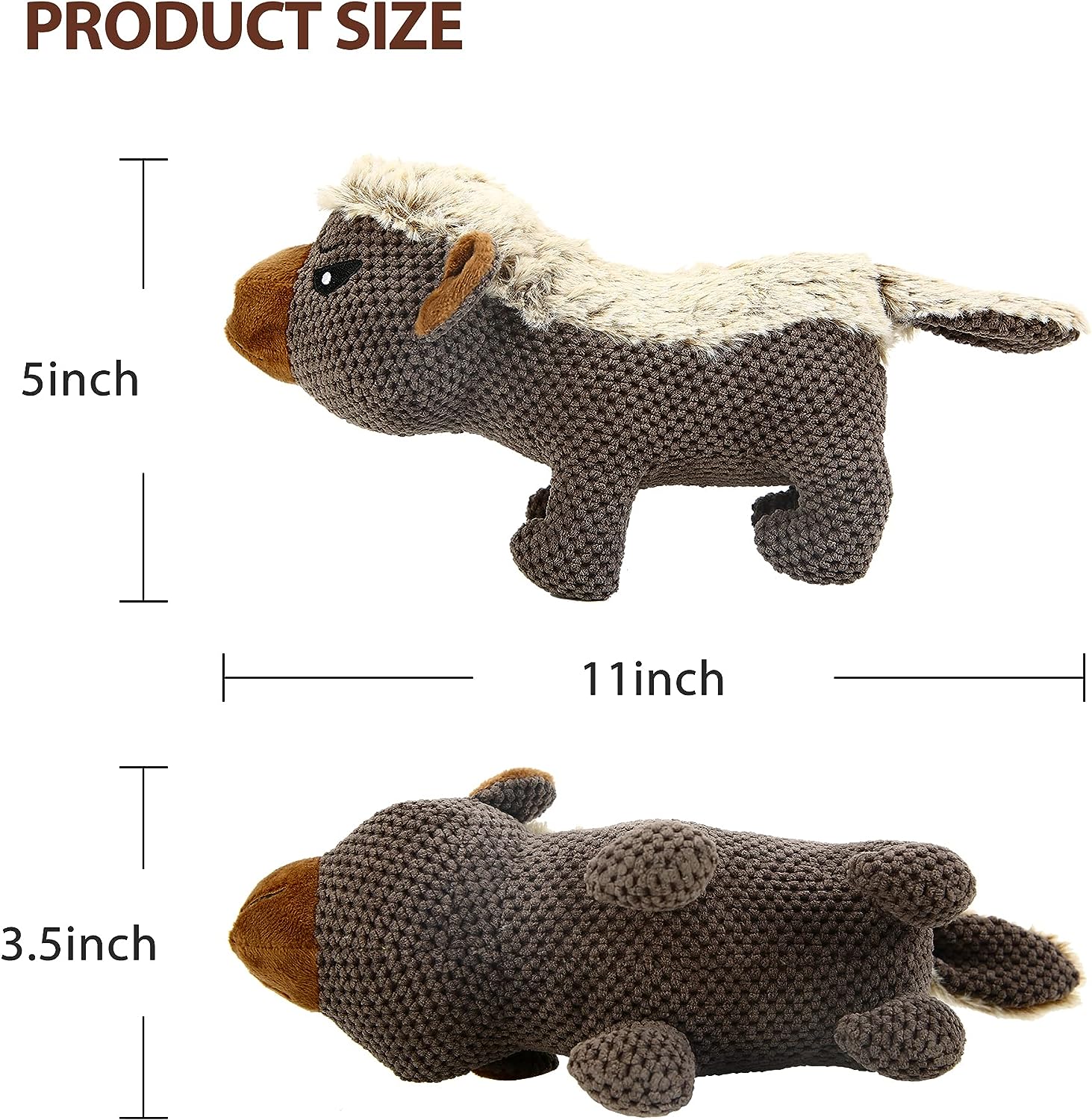 IOKHEIRA Dog Plush Toys Honey Badger Review