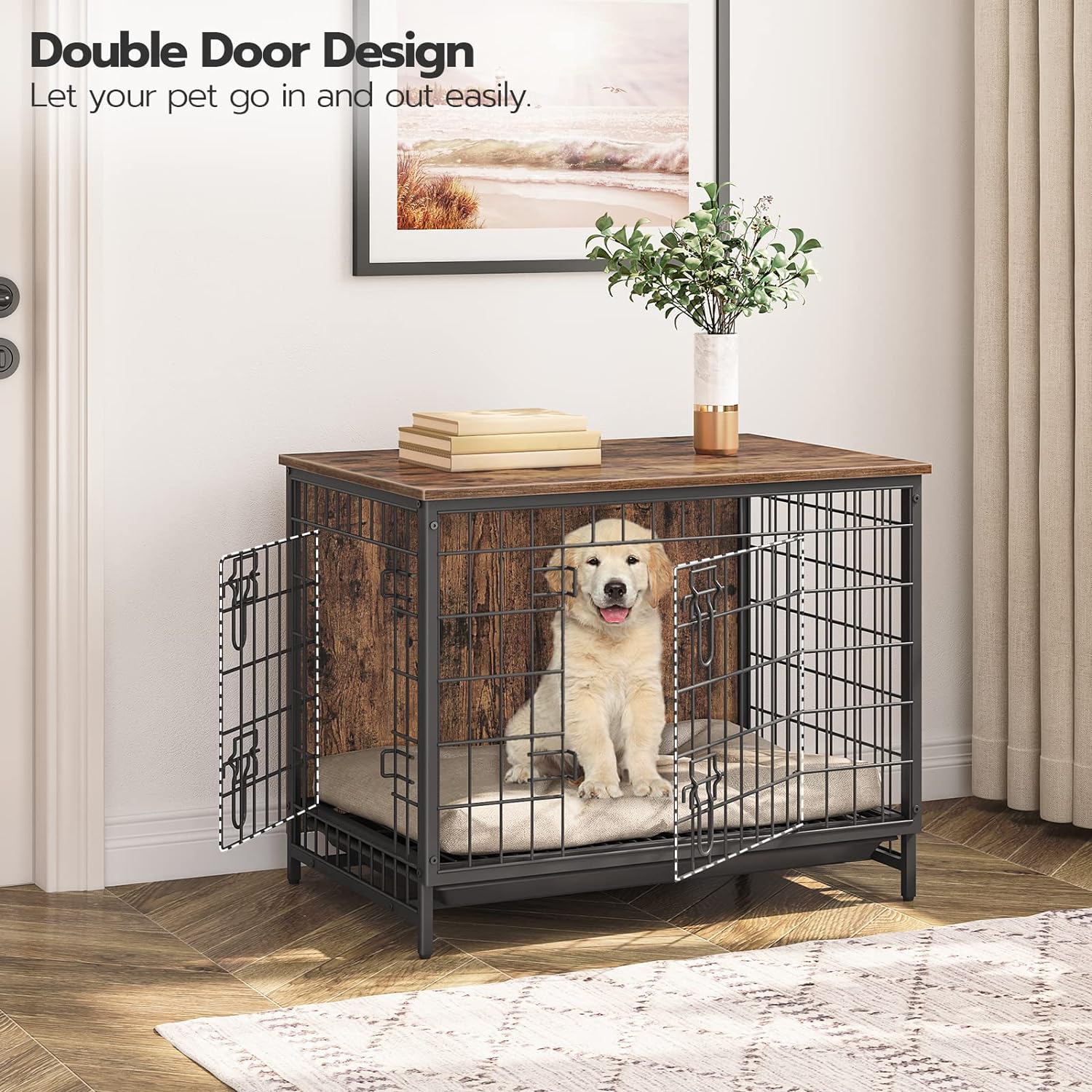 ALLOSWELL Dog Crate Furniture Review