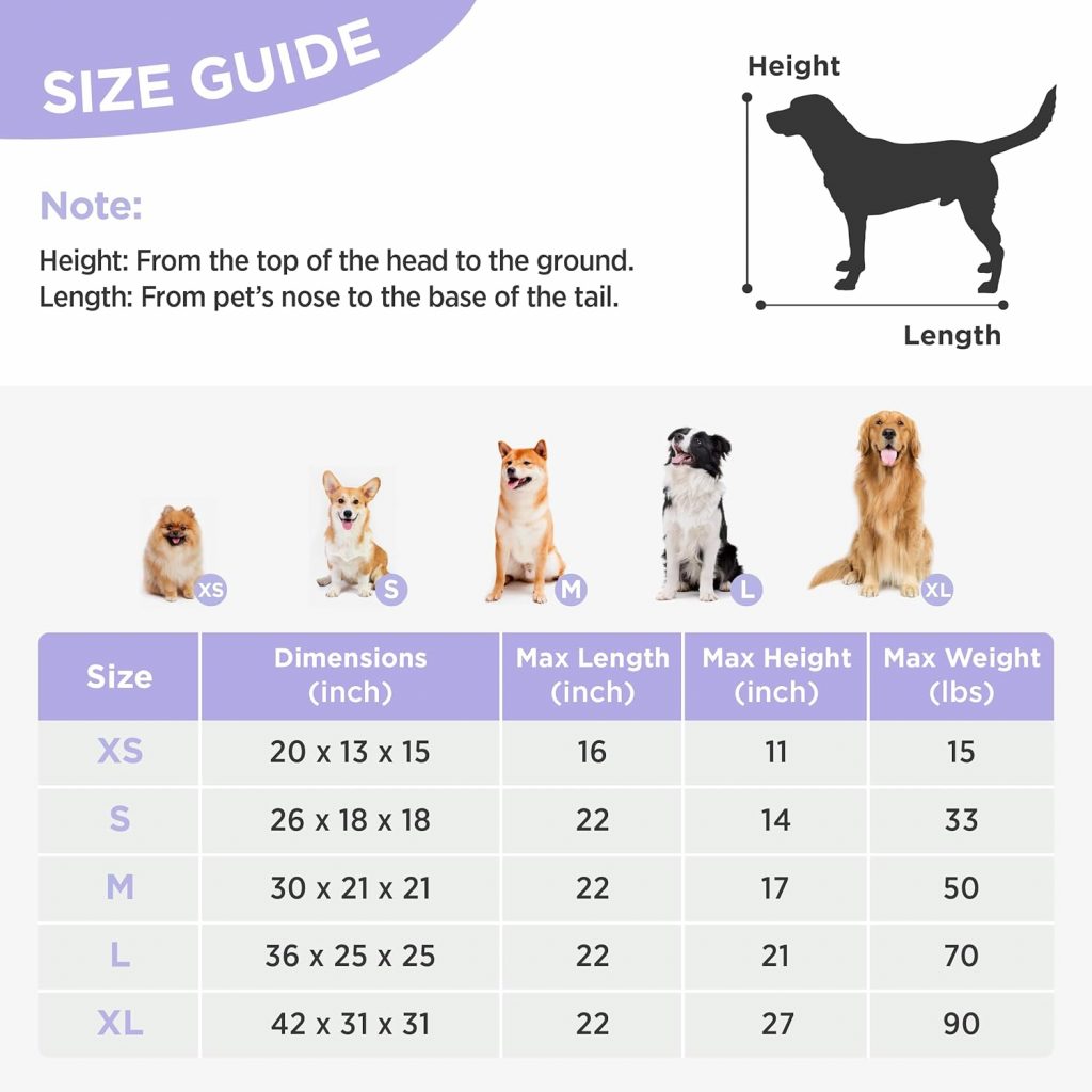 Lesure Collapsible Dog Crate - Portable Dog Travel Crate Kennel for Medium Dog, 4-Door Pet Crate with Durable Mesh Windows, Indoor Outdoor (Blue)